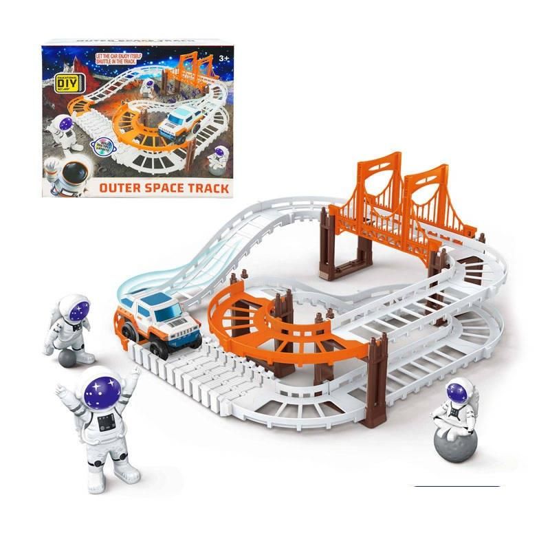 Astronaut Spaceship Track Set - Outer Space Toy Set for Kids - ɢɪꜰᴛʟᴜxᴇ