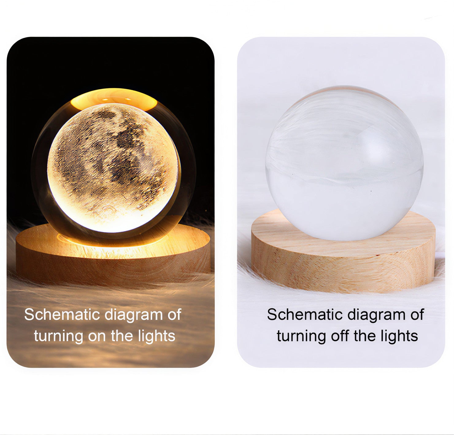 3D Crystal Lamp Ball The Best Glowing Lamp