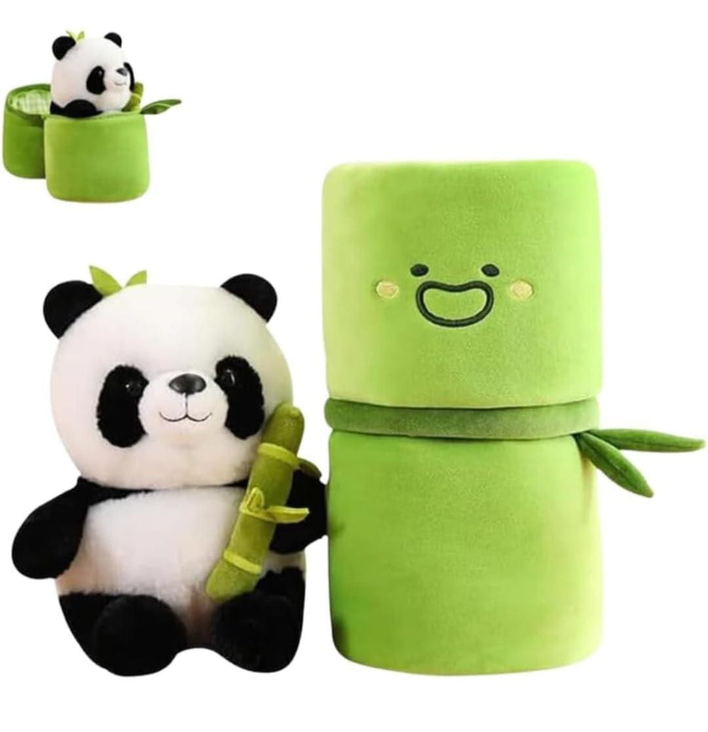 Cute Panda Plush with Bamboo - ɢɪꜰᴛʟᴜxᴇ