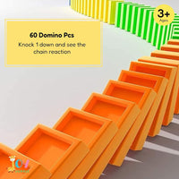 Train Toy Domino Set for Kids BPA Free Plastic with Sound Effects - ɢɪꜰᴛʟᴜxᴇ