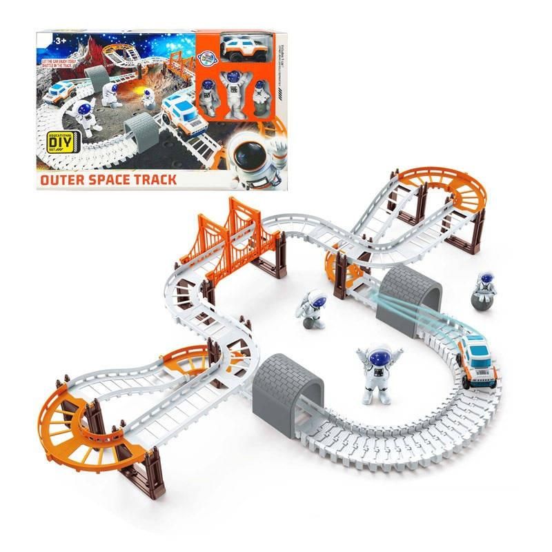 Astronaut Spaceship Track Set - Outer Space Toy Set for Kids - ɢɪꜰᴛʟᴜxᴇ