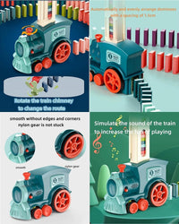 Train Toy Domino Set for Kids BPA Free Plastic with Sound Effects - ɢɪꜰᴛʟᴜxᴇ