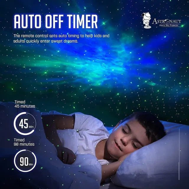 Astronaut Galaxy Projector - 360 Magnetic Head Rotation, Remote Control - ɢɪꜰᴛʟᴜxᴇ