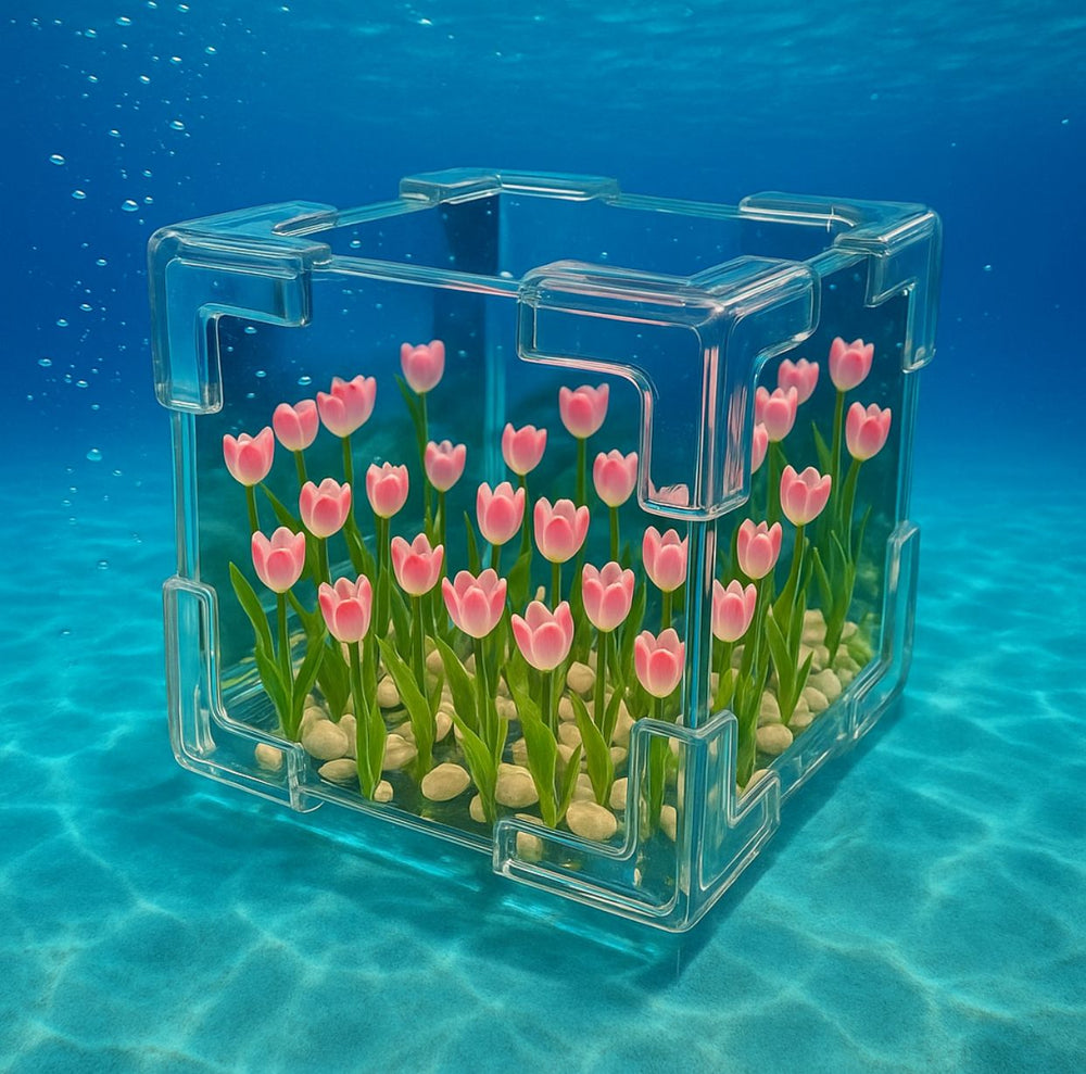 🌷 Tulip Mirror Lamp – Elegant Multicolor Desk Light - ɢɪꜰᴛʟᴜxᴇ