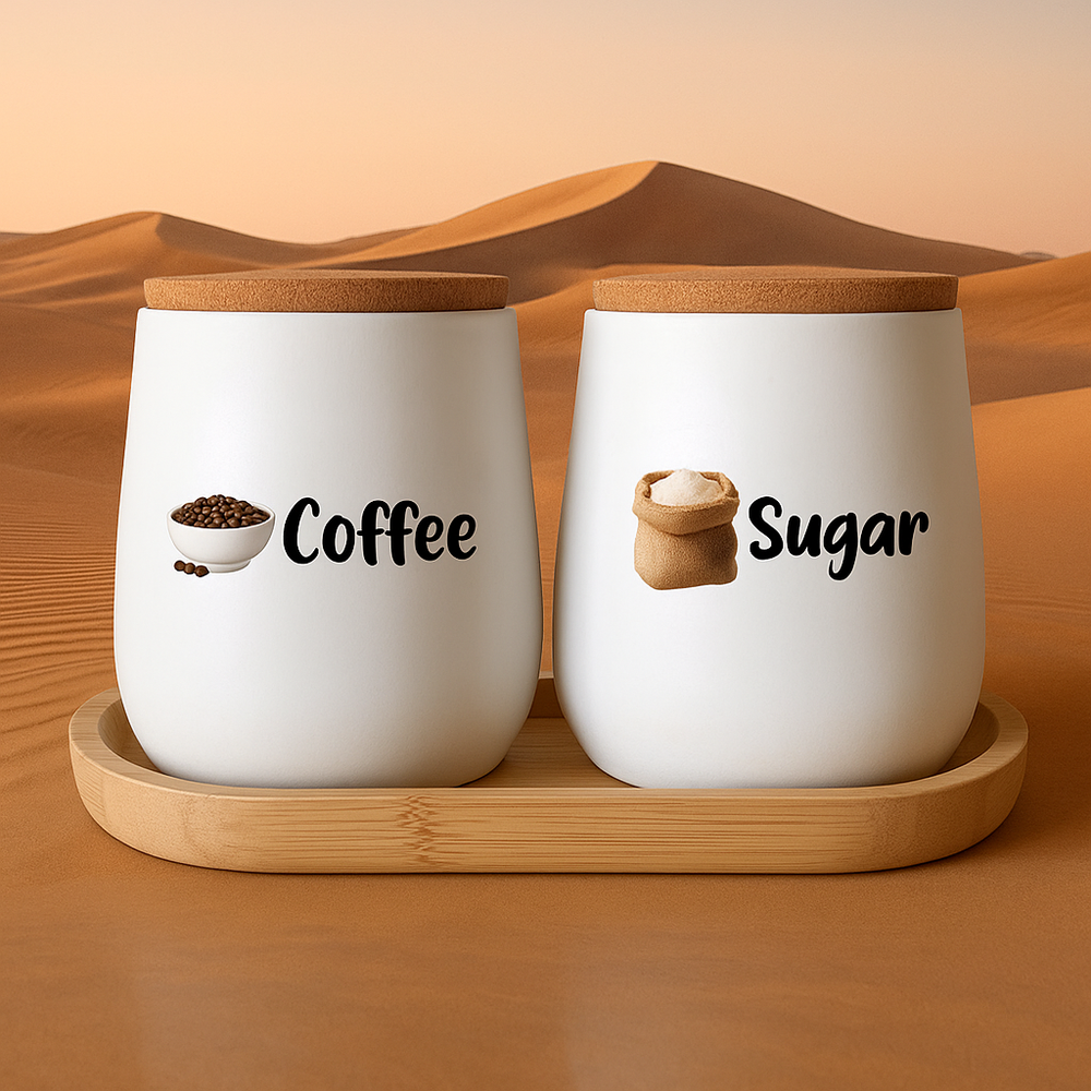 3D Waterproof Kitchen Spice Jar Label Stickers (Pack of 60 Stickers) - ɢɪꜰᴛʟᴜxᴇ