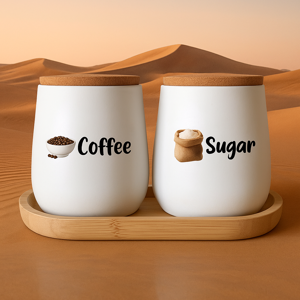 3D Waterproof Kitchen Spice Jar Label Stickers (Pack of 60 Stickers) - ɢɪꜰᴛʟᴜxᴇ