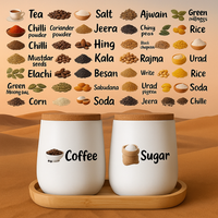 3D Waterproof Kitchen Spice Jar Label Stickers (Pack of 60 Stickers) - ɢɪꜰᴛʟᴜxᴇ